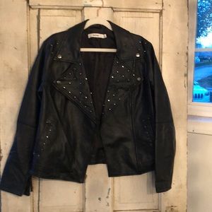 Just Fab faux leather jacket NWOT
